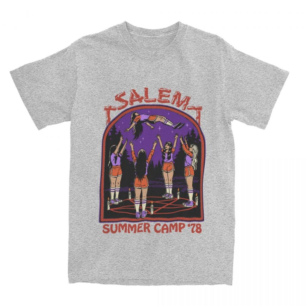 Novelty Cheerleading Basket Toss Summer Camp T Shirt Unisex Womens Cotton Salem Dark Art Tees Shirt Birthday Present Clothes
