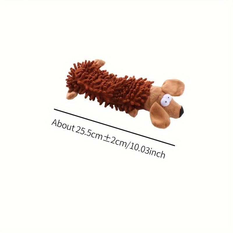 

Прочная и милая плюшевая игрушка для собак в форме животных для тренировки жевания и моляров — идеально подходит для игр домашних животных и здоровья зубов Brown Dog