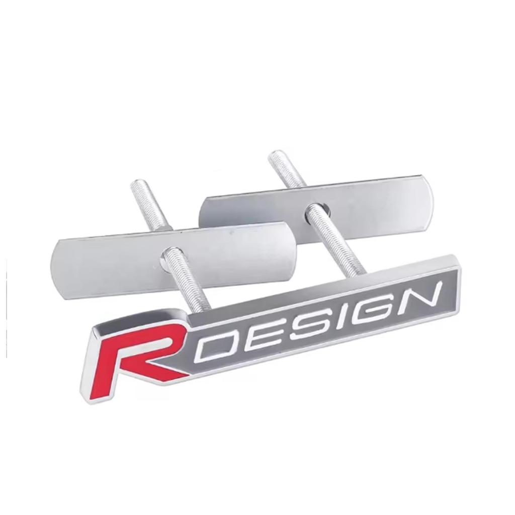 Auto 3D Kovové RDESIGN Logo Odznak Nálepka Auto Přední Mřížka Kufr Karoserie Emblém Nálepky Příslušenství Pro V40 V50 S40 S80 XC60 S90