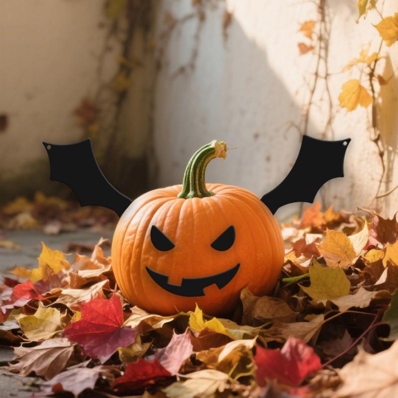 Halloween Pumpkin Decorating Inserts Craft Halloween Game Activities Party Favor Eyes Mouth for Glass Window