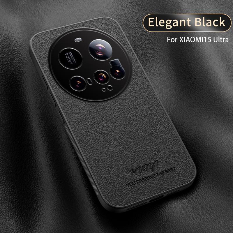 Luxury Business Leather Soft Frame Magnetic Cover For Xiaomi 15 Ultra Xiaomi15Ultra 5G Phone Cases Capa
