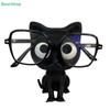 Minimalist Black Cat Eyeglass Holder – Quirky Animal Figurine for Sunglasses & Reading Glasses