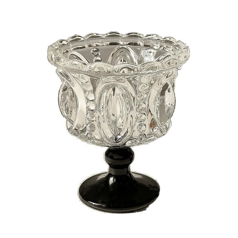 

Чашка Ласточкино гнездо Чашка для холодных напитков Стеклянная чашка для десерта в дворцовом стиле Бытовая чашка для мороженого, йогурта, с газировкой