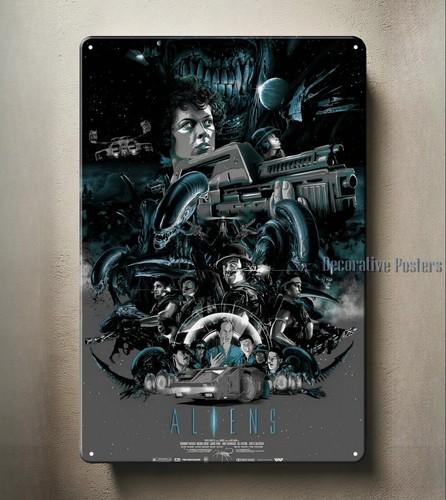 Aliens Scifi Movie Metal Poster Tin Sign xcm Plate 20x30cm(7.8x11.8inch)