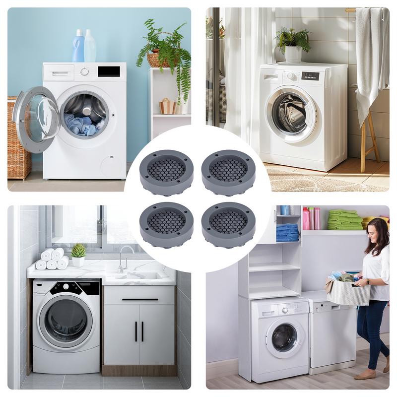 Anti-Vibration Washer Mat Protector Shock Absorbing Mat Washing Machine Support Anti Vibration Pads Shock-absorbing Support Pad