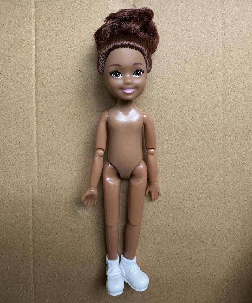 13cm Mini Kelly 5-Zoll Kleine Jungen Mädchen Teenager Schwestern Brüder Dunkle Normale Haut Nackter Körper Reborn Bjd 1/12 Spielzeug für Kinder