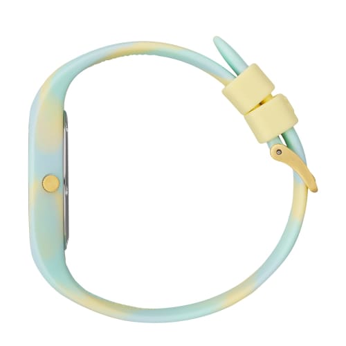 ICE WATCH ICE Tie and Dye Small Watch, 34mm, with Silicone Rubber Strap, 020949, Women's, Officially Imported, Fresh Mint