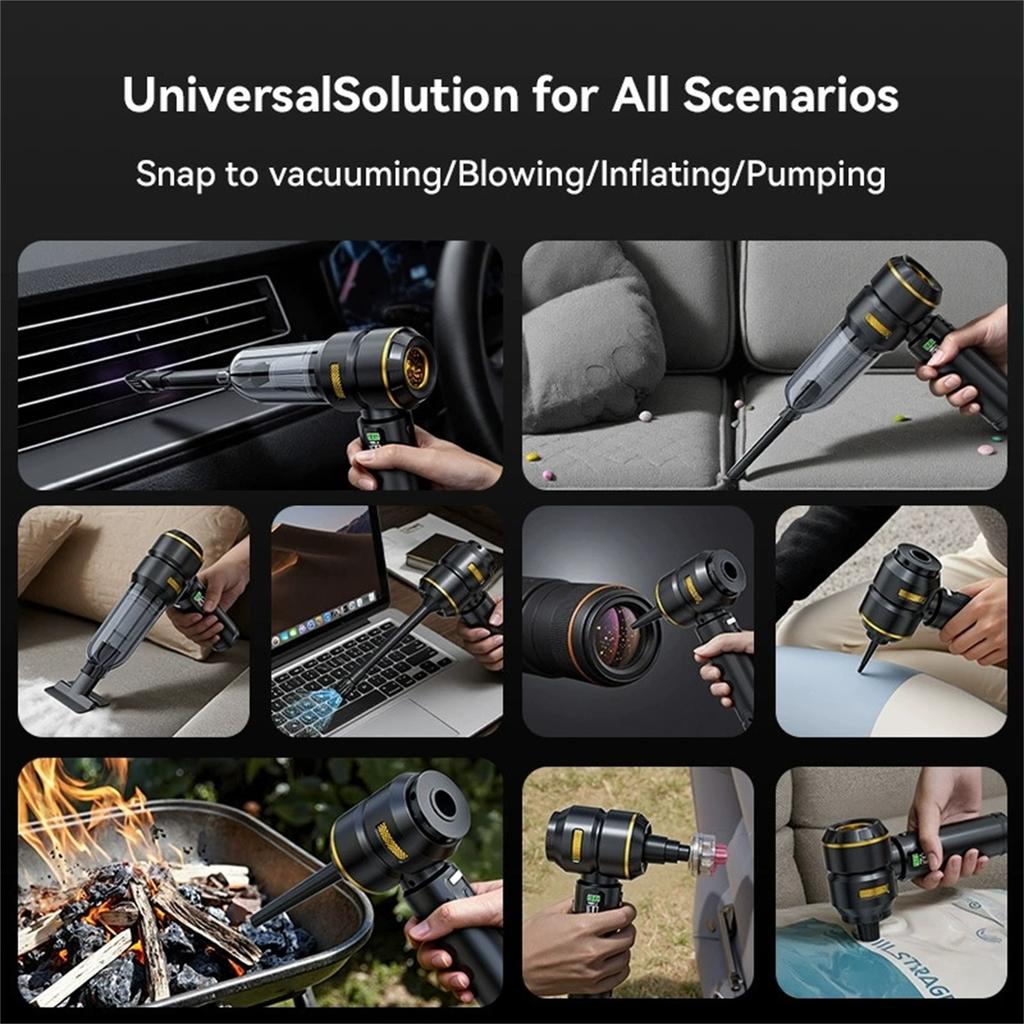Cordless Handheld Vacuum Cleaner For Wet/Dry Messes,  Design, Ideal For Kitchen Spills, Car Detailing, Workshop Use(Black)
