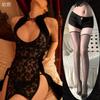 Sex underwear sexy back strap hollowed out free temptation lace classical women's retro split cheongsam pure desire