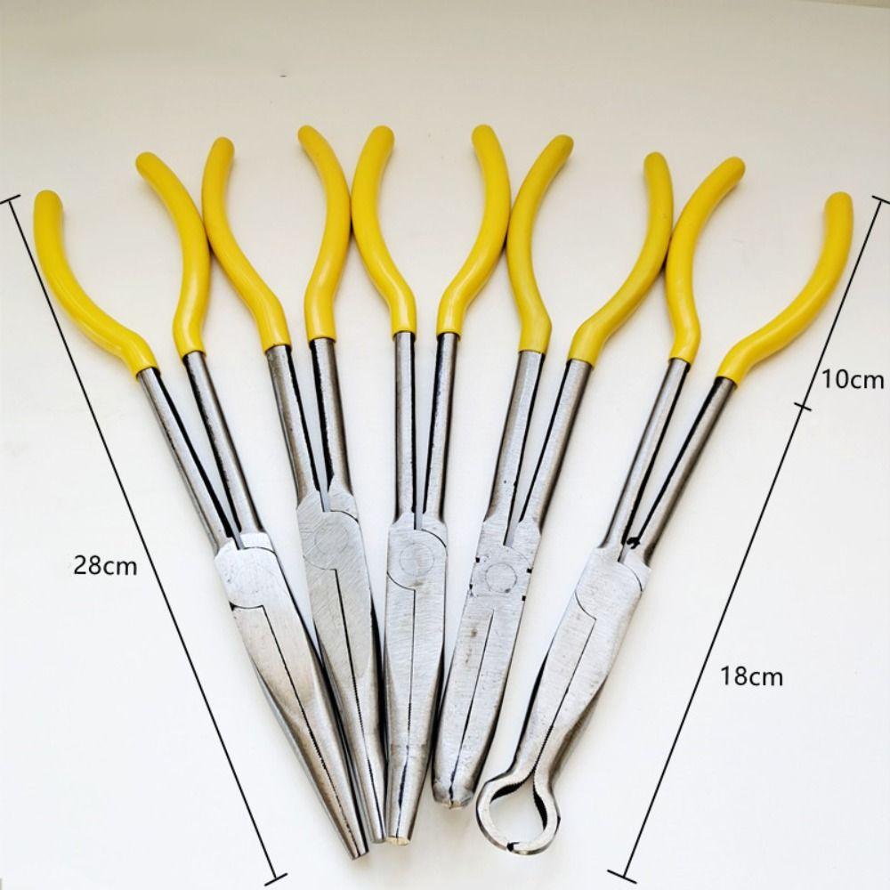 DIY Spanner Clips Mechanic Equipment Wire Removal Pliers Multi-functional Extra Long Nose Pliers