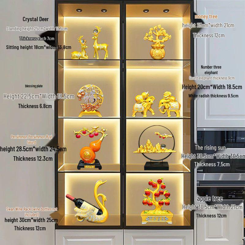 Luxury Wine Cabinet Ornaments for Living Room Entrance Decoration