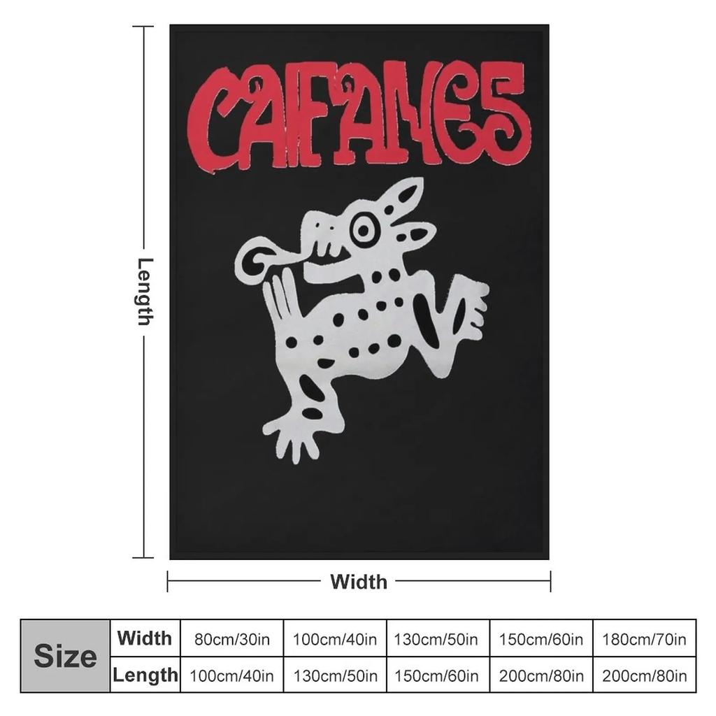 Caifanes Music Band Logo Classic T-Shirt Throw Blanket Thermal Blankets For Travel For Sofa Thin Sofa Blanket Cute Blanket Plaid