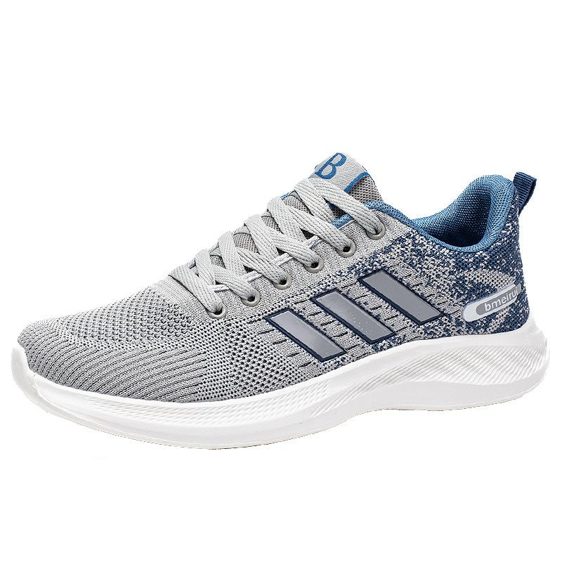 Men's and Women's Fly-woven Mesh Breathable Casual Shoes Soft Sole Lightweight Sports Shoes Trendy Versatile Shoes