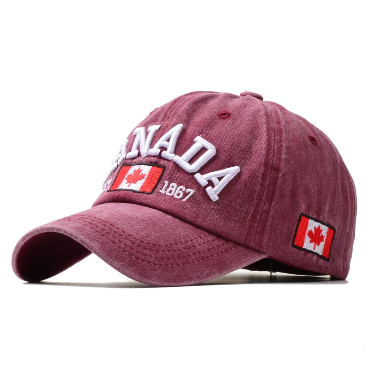 

NORTHWOOD 5 цветов КАНАДА хлопковые бейсболки с вышивкой для мужчин и женщин шапки для папы уличные кепки дальнобойщика 56-60 cm вино красного