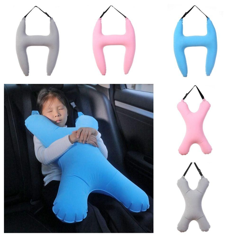 Head Support Car Sleeping Pillow for Kids Self Inflatable Car Headrest  Resting