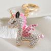 Bling Strass Fliegendes Pferd Schlüsselanhänger Auto Schlüsselring Halter Dekor Zubehör Rucksack Handtasche Tasche Anhänger Geschenke für Frauen Freunde Mutter Freundin