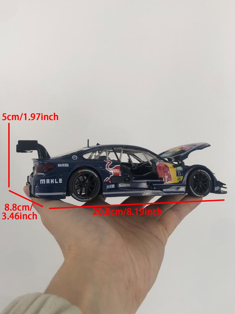 ACB1 CCA 1:24 BMW M4 DTM Red Bull model car, zinc alloy metal ornament, collectible gift car