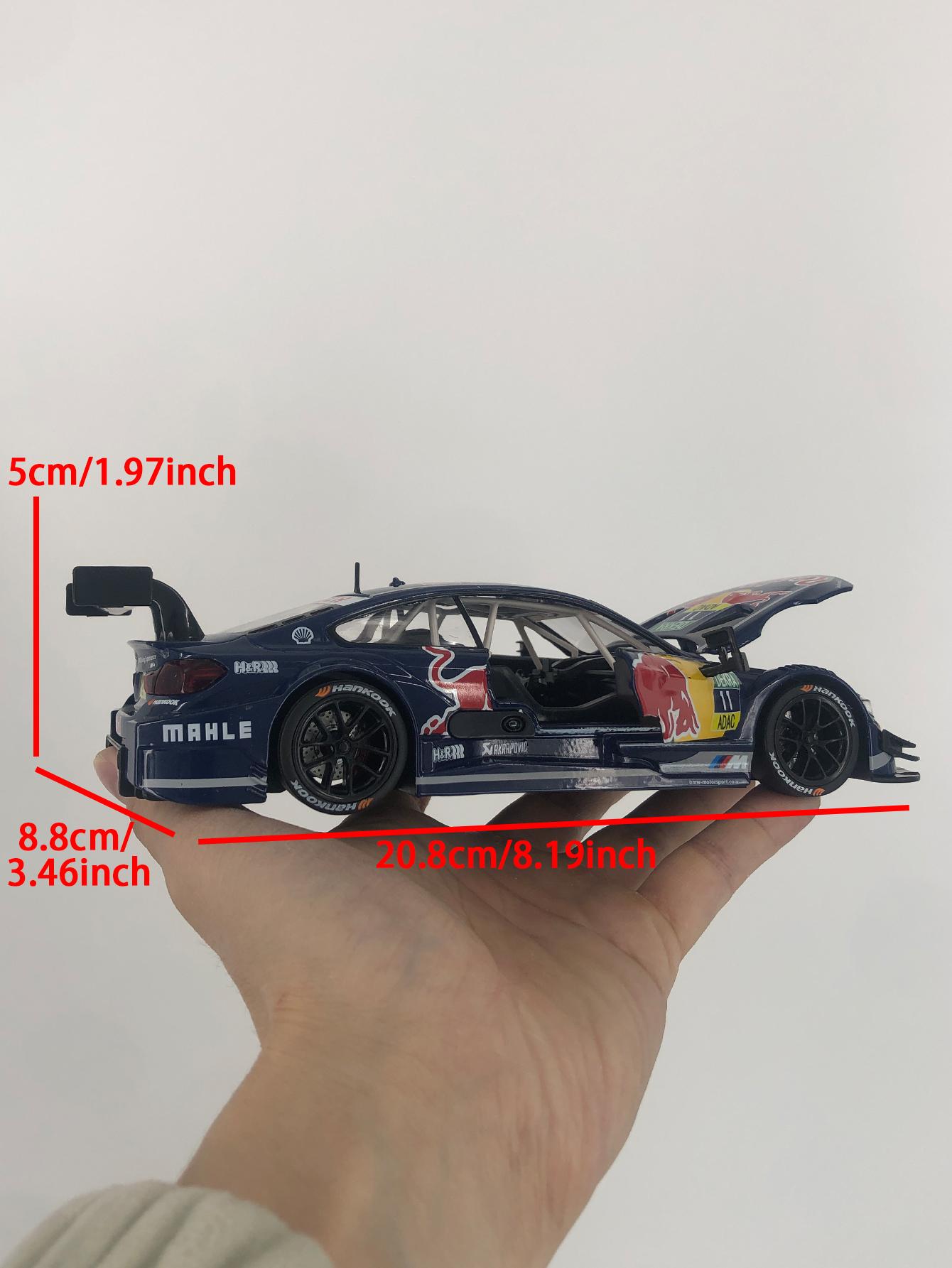 

CCA 1:24 BMW M4 DTM Red Bull model car, zinc alloy metal ornament, collectible gift car синій