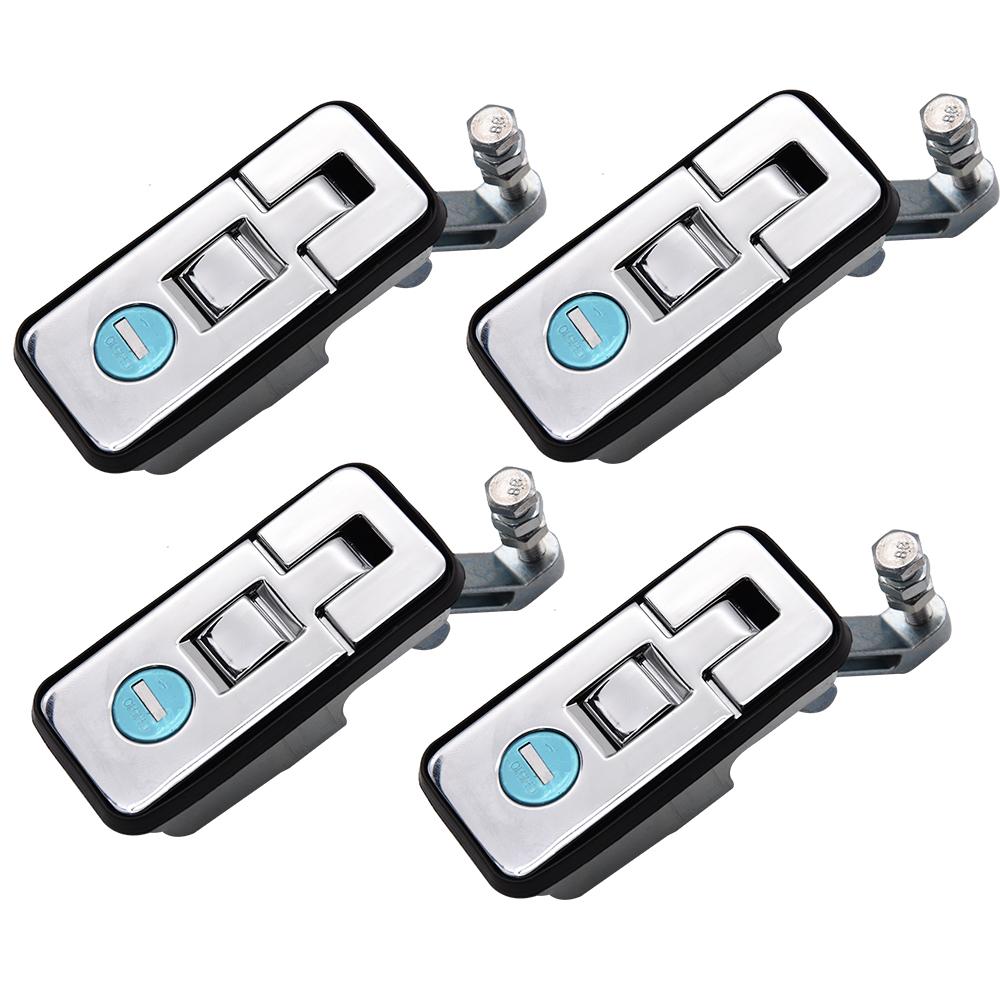 2/4PCS Compression Lock Trailer Latch Handle Aluminum Canopies Motorhome Lock Suitcase Luggage Lock for Toolbox Camper Trailer