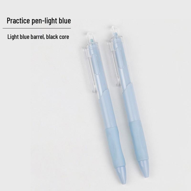 Press-Type Quick-Dry 0.5mm White Pen - Ideal for Students & Exams, Black Ink, Neutral ST Head, Perfect for Signing & Practice