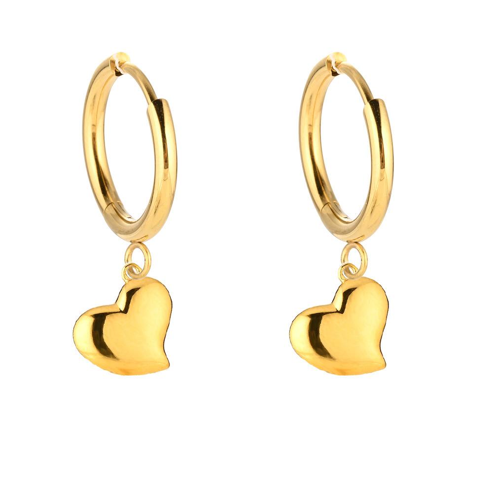 Stainless Steel French Retro Zircon Earrings Women s Light Luxury Heart-shaped Flower Tent Boat Pendant Ear Buckle Niche Design Earrings