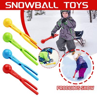 Molde para bolas de nieve, máquina de bolas de nieve ABS, molde con abrazadera para nieve, juguetes de invierno para exteriores
