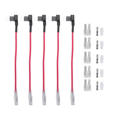 X AUTOHAUX 5 Sets Universal Car Fuse Tap and Circuit Adapter with Type Fuse 25A