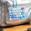 Portable Keyboard Key Pendant Mechanical Fidget Keychain Toy, 26 Tactile Analog Keys Decompression Switch Feel Stress Relief for Backpacks And Wallets