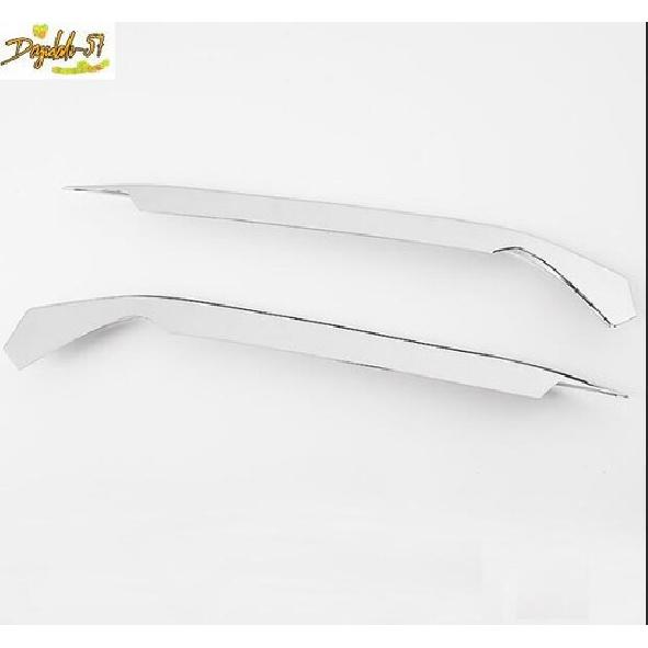 Chrome Front Bumper Fog Light Lamp Eyebrow Cover Trim For Honda Accord 2018-