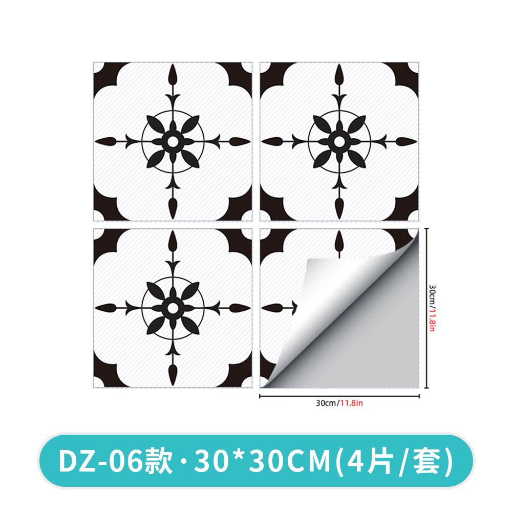 Amjpvc Anti-Skid Twill Printing Combination Splicing Floor Sticker Bathroom Bedroom Living Room Diy Floor Sticker
