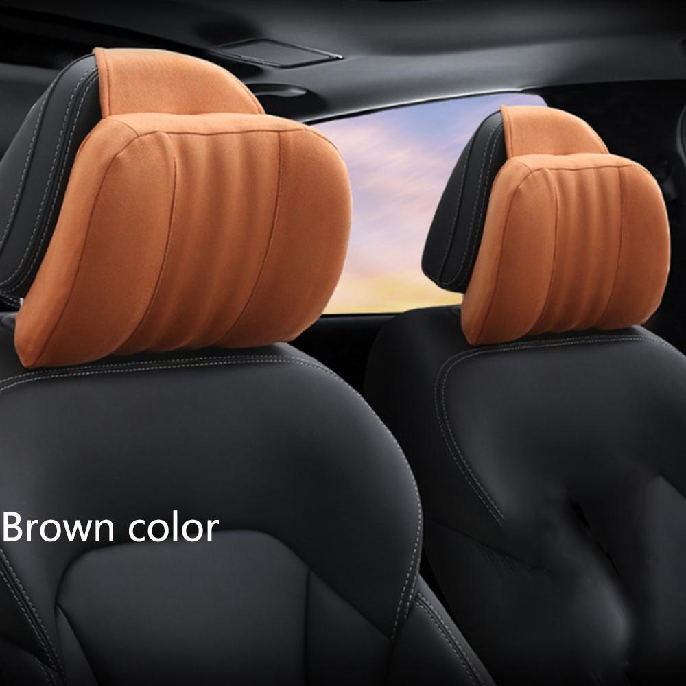 1PC Universal Car Neck Headrest Pillow Ultra Soft Adjustable Pillow For Mercedes Benz  Auto Seat Head Support Neck Car Accessory