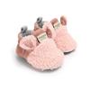 Unisex Cartoon Winter Baby Velcro Cotton Shoes, Soft Sole, Warm for Toddlers Aged 0-1 Year