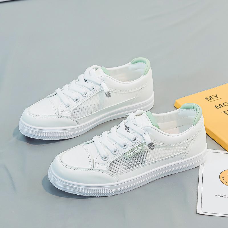 White Children's Canvas Shoes, Spring/Summer 2025: Trendy, Versatile, Breathable Mesh