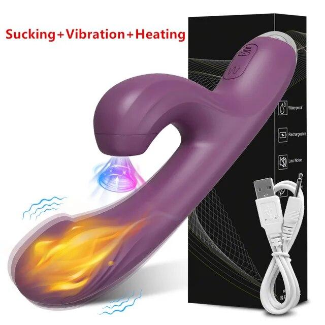 Powerful Thrusting Sucking Vibrator Female Sucker Clitoris Stimulator G Spot Dildo Massager Adult Goods Sex Toys Shop for Women