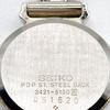 Used 446 SEIKO Women's Watch Quartz Bracelet Battery Replaced Blue Dial