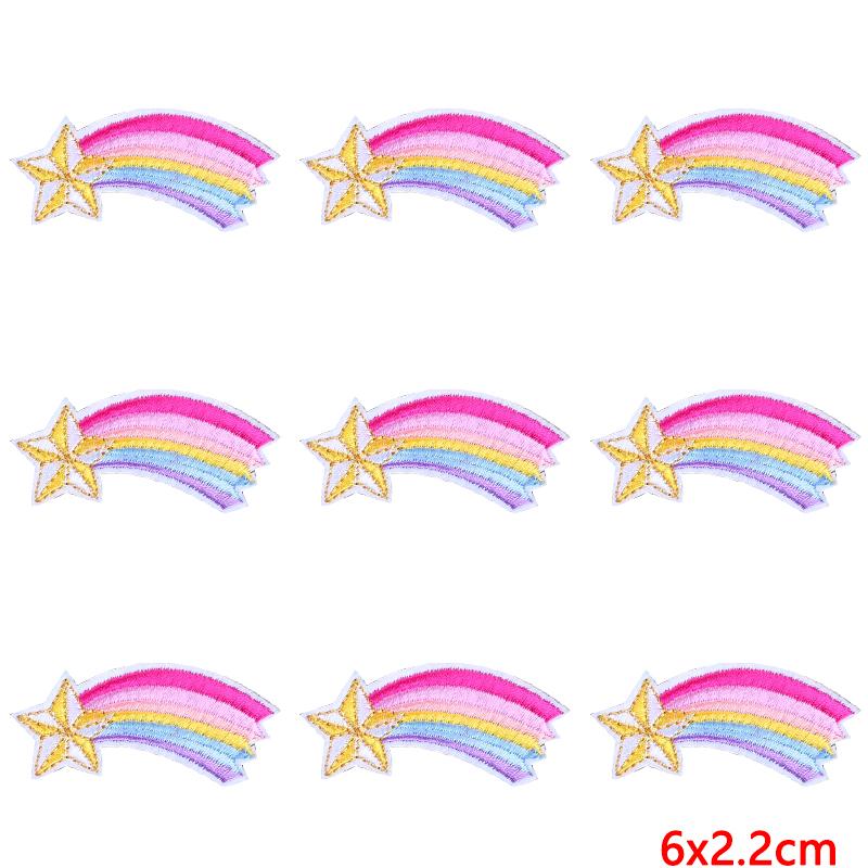 

10 шт./лот красочные мультяшные нашивки для одежды слова животные термоклеящиеся нашивки для одежды наклейки на одежду