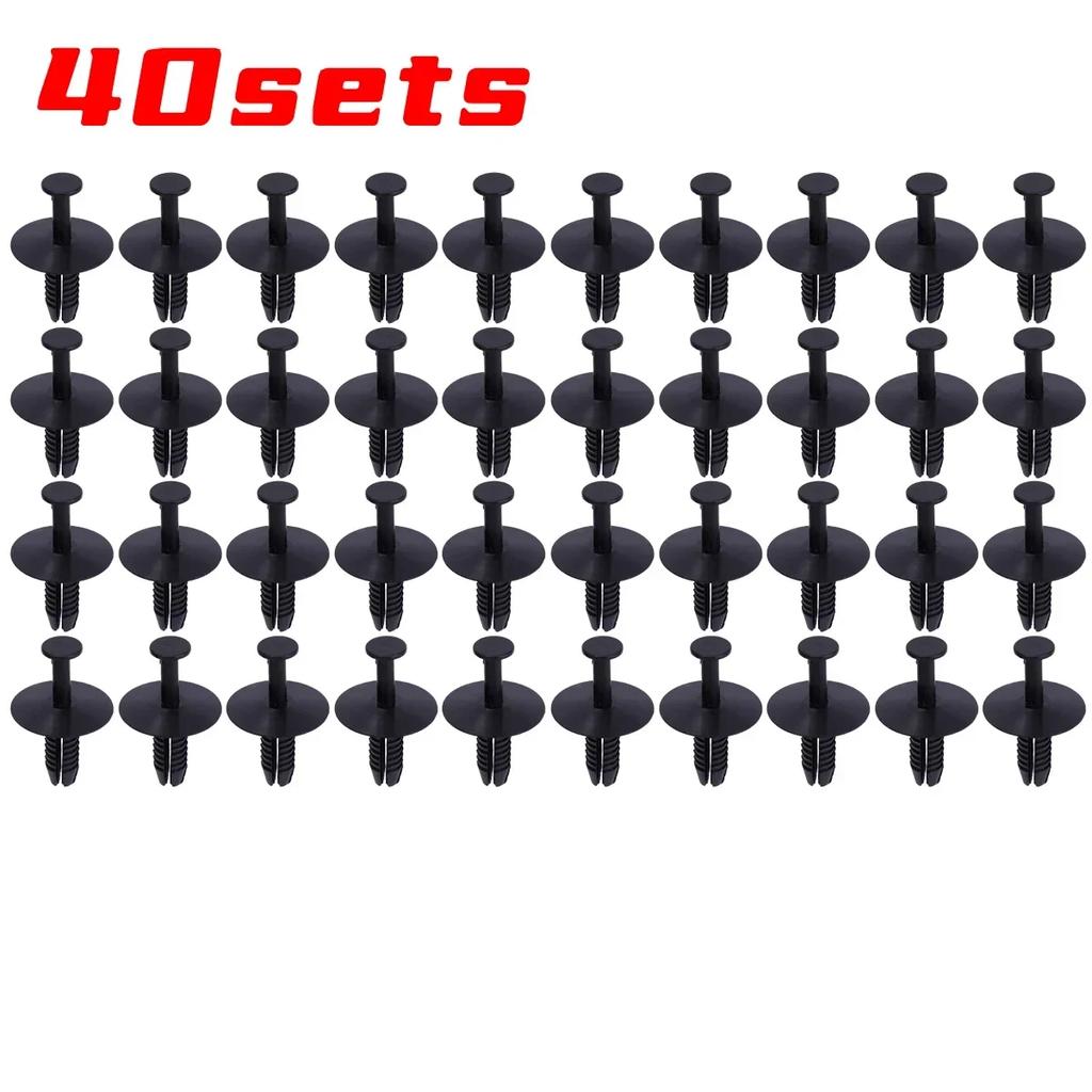 10-50sets Bumper Trim Buckles Cars Rivet Clips Doors Sill Fixing Clips Wheel Arch Clip for Mercedes-Benz BMW357 Auto Accessories