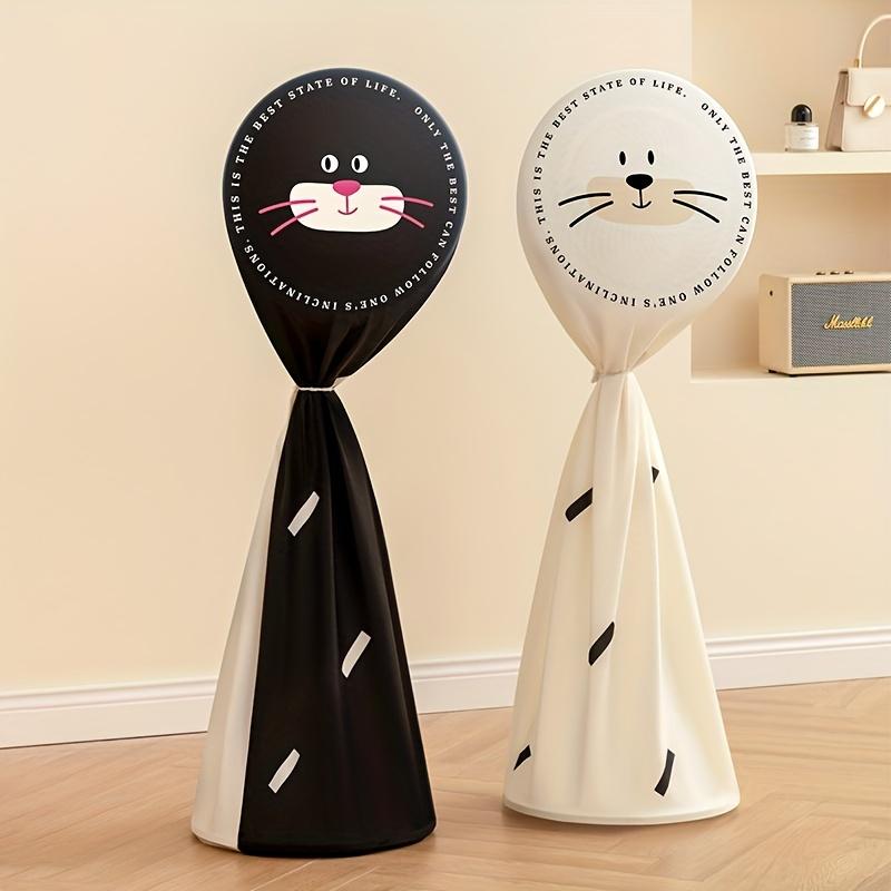 Cute Cartoon Pattern Floor Fan Cover with Dust-Proof Cloth, Waterproof, for Home and Office Fans, Kitchen and Dining Room Storage Accessories
