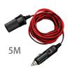 5M Car Cigar Lighter Plug 12V Extension Cable Adapter Socket Charger Lead