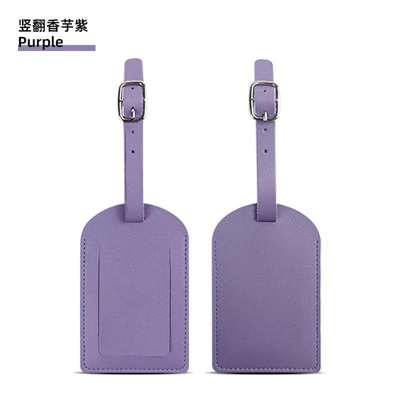 Thickened PU Luggage Tag Women Men Flight Holiday Travel Accessories Suitcase Tags Name ID Address Lable Bag Tags for Luggage