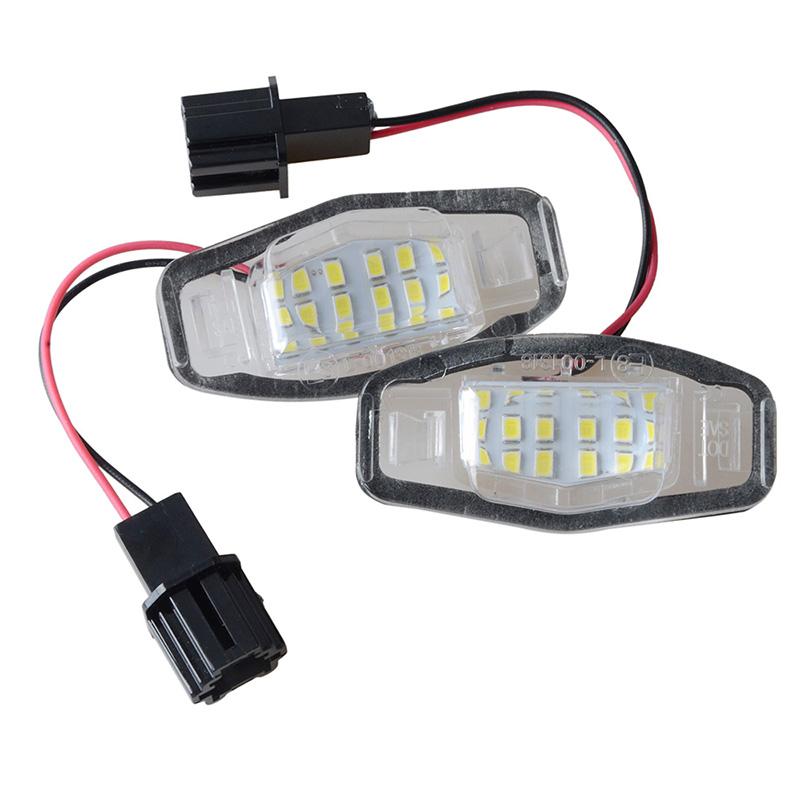 LED Rear License Plate Light White Fit For Honda Odyssey 99-04 City Mk4 02-08  Accord 03-12 Acura MDX RL TL Car