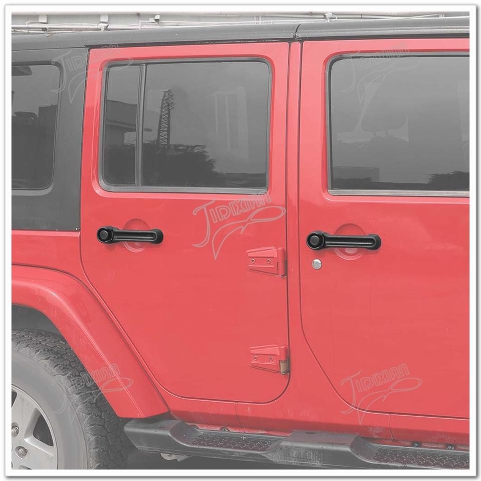 JIDIXIAN Car Exterior Door Tailgate Handle Assembly Fit for Jeep Wrangler JK 2007-2018 Front Rear Left Right Replacement Parts