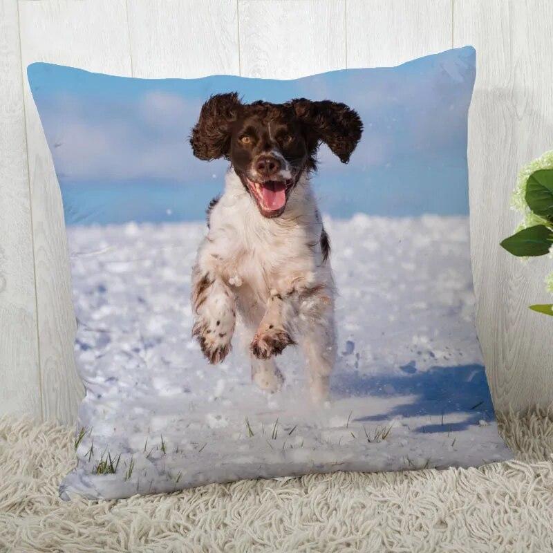 Spaniel Animal Pillowcase Modern Home Living Room Decoration