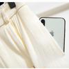 DIMANAF 2026 Summer New Plus Size Women Long Pants Thin Linen Loose Casual Elastic Waist Fashion Lady Bottoms Clothing