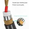 3.5mm Male To 6.35mm Female Adapter 1/8inch Female To TRS 1/4inch Male Adapter Cable for Amplifier Guitar Speakers