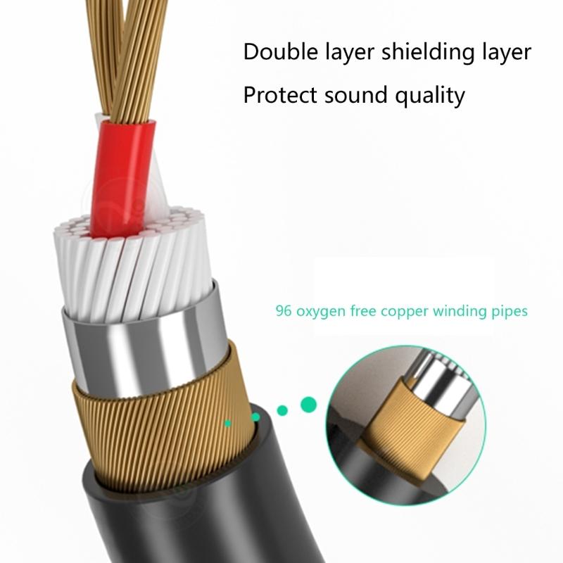 3.5mm Male To 6.35mm Female Adapter 1/8inch Female To TRS 1/4inch Male Adapter Cable for Amplifier Guitar Speakers