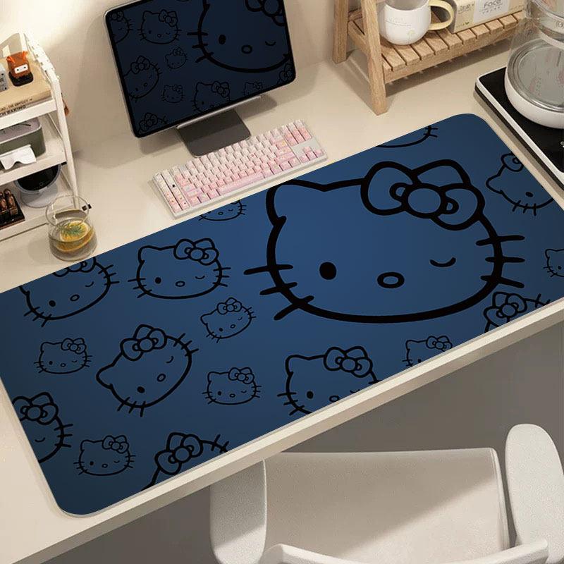 Creative Leather Hello Kitty Printed Mouse Pad Girls Student Extra Large Non-Slip Pad Computer Key Pad Cartoon Desk Writing Pad