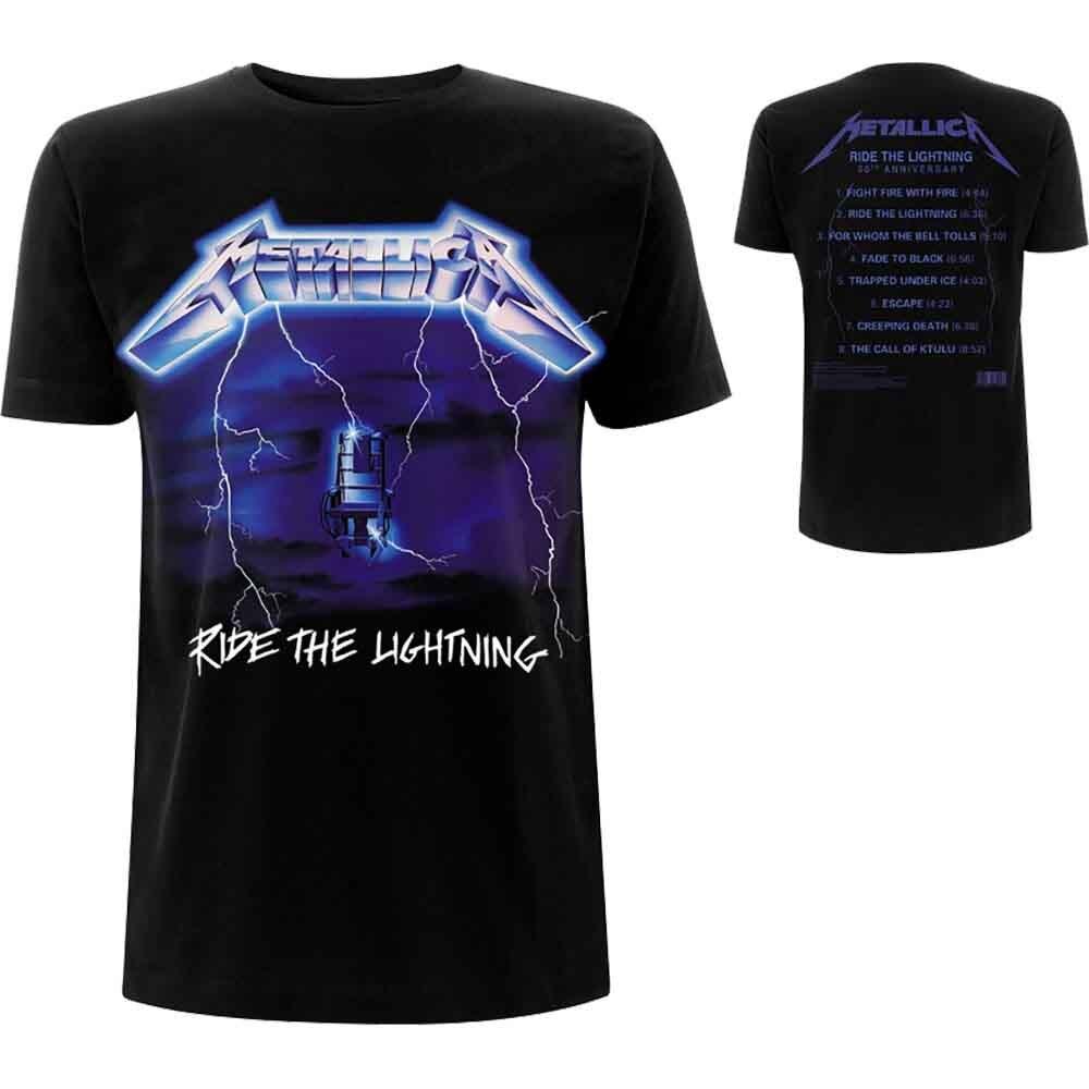 Metallica  Ride The Lightning Tracks  T shirt - NEW Unisex T-Shirt S