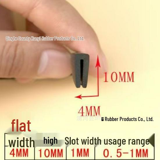 U-Shaped Rubber Edge Protector: Glass, Metal, and Steel Anti-Collision Edge Banding & Sealing Strip