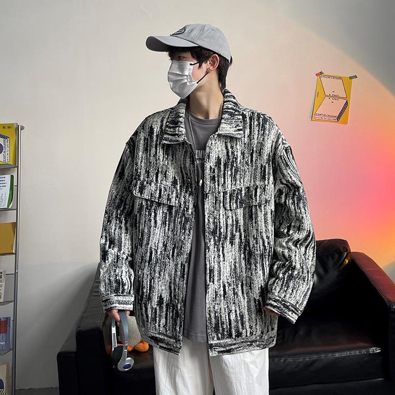 Men's Spring and Autumn Fashion Hip Hop Jacket Top Coat